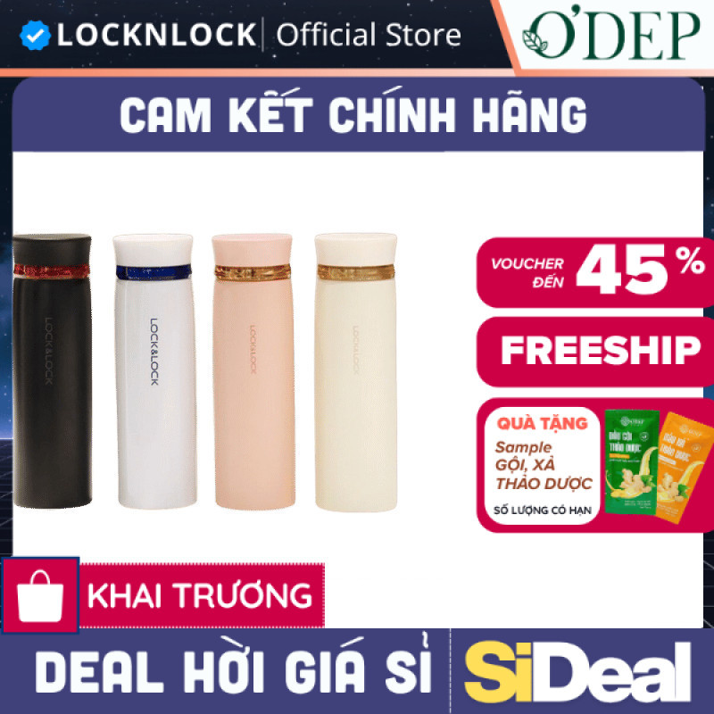 Bình giữ nhiệt LocknLock 450ml Feather Light LHC4131 - Hàng Chính Hãng - SIDEAL SIL