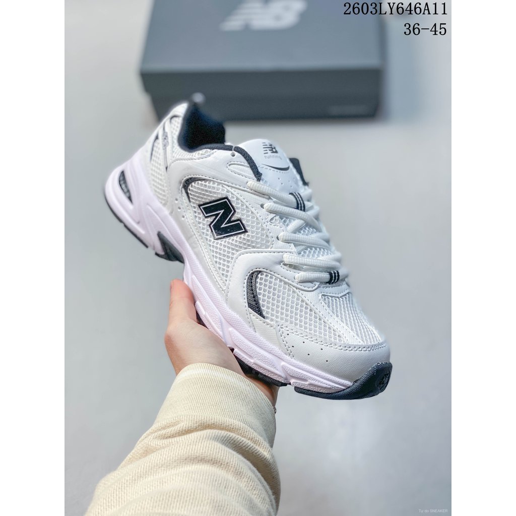 Giày NB MR530 New Balance, dad shoes cổ điển, thấp cổ, lưới thoáng khí, nhẹ, unisex, đi chơi & chạy 