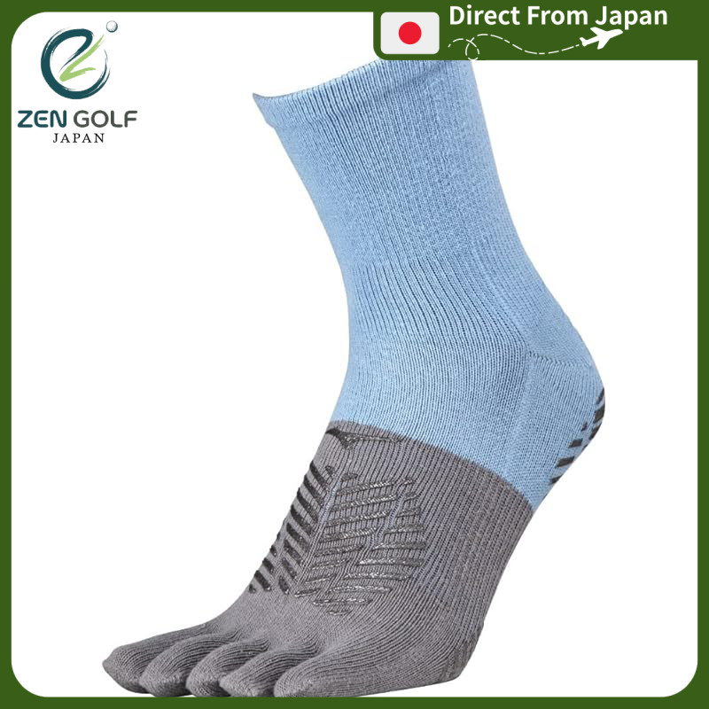Mizuno Soccer Wear Zero Glide Short Socks 5-Toe Grip P2MX2510 Sax 21.0-23.0 cm