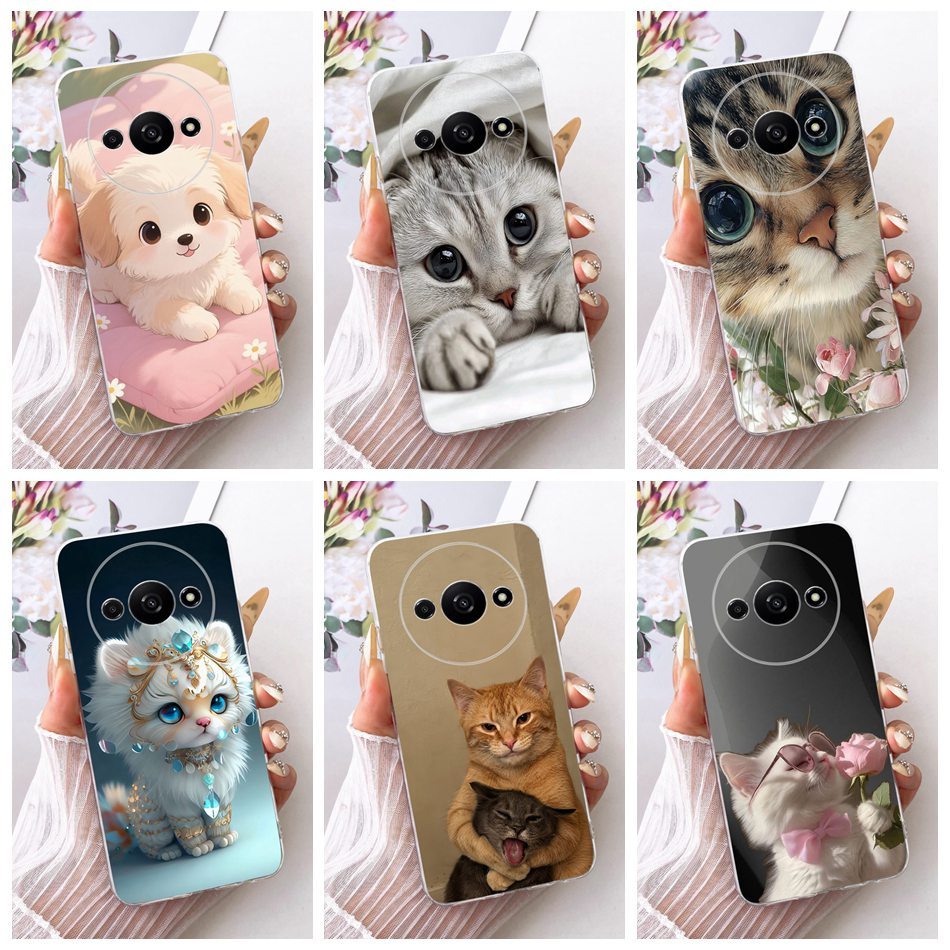 Dành Cho Xiaomi Redmi A3 A3x A3Pro Ốp Điện Thoại Có Họa Tiết Mèo Doggies Dễ Thương RedmiA3 Pro A3 A3