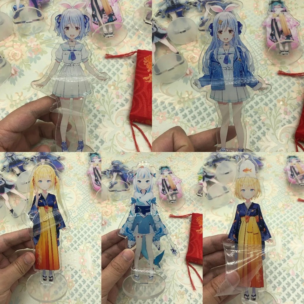 Standee Hololive Anime Mô Hình Mica Trang Trí Vtuber Gawr Gura Amelia Watson Usada Pekora Mẫu New Cl