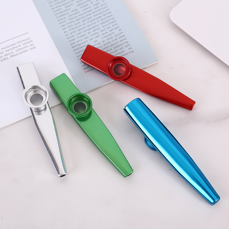 Kim Loại Nhựa Kazoo Kazoo Nhạc Cụ Bộ Gõ Kèm Kazoo Nhiều Màu Nhạc Cụ Đồ Chơi