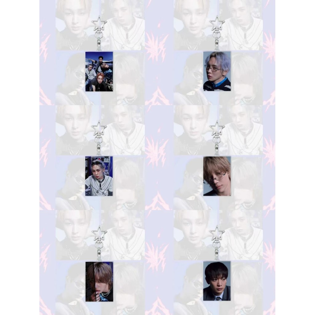 Móc khóa SHINee Seasons Greetings 2026 mica trong suốt Taemin Jonghyun Key Minho Onew phụ kiện Kpop 