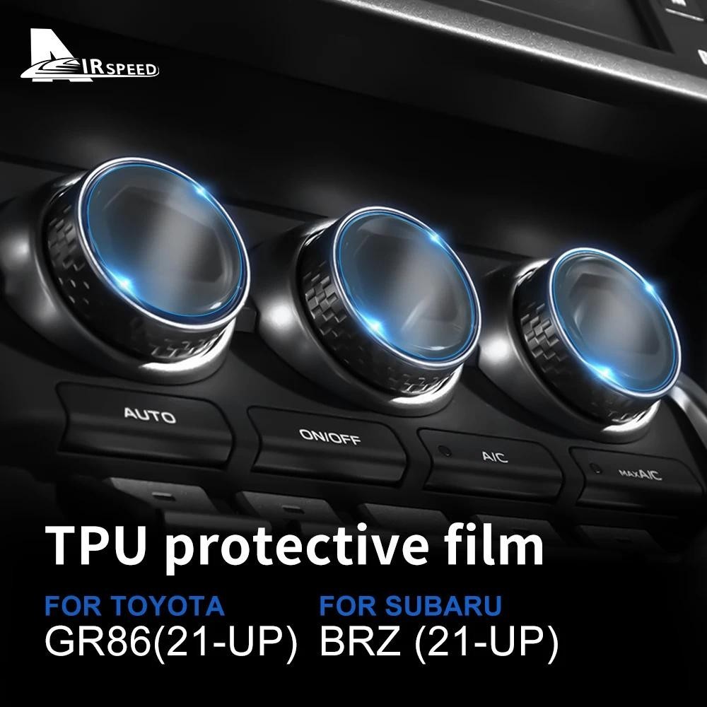 TPU Bảo Vệ Cho Subaru BRZ Toyota GR86 2021 2022 2023 2024 2025 AC Công Tắc Ổ Cắm Núm Trong Suốt Phụ 