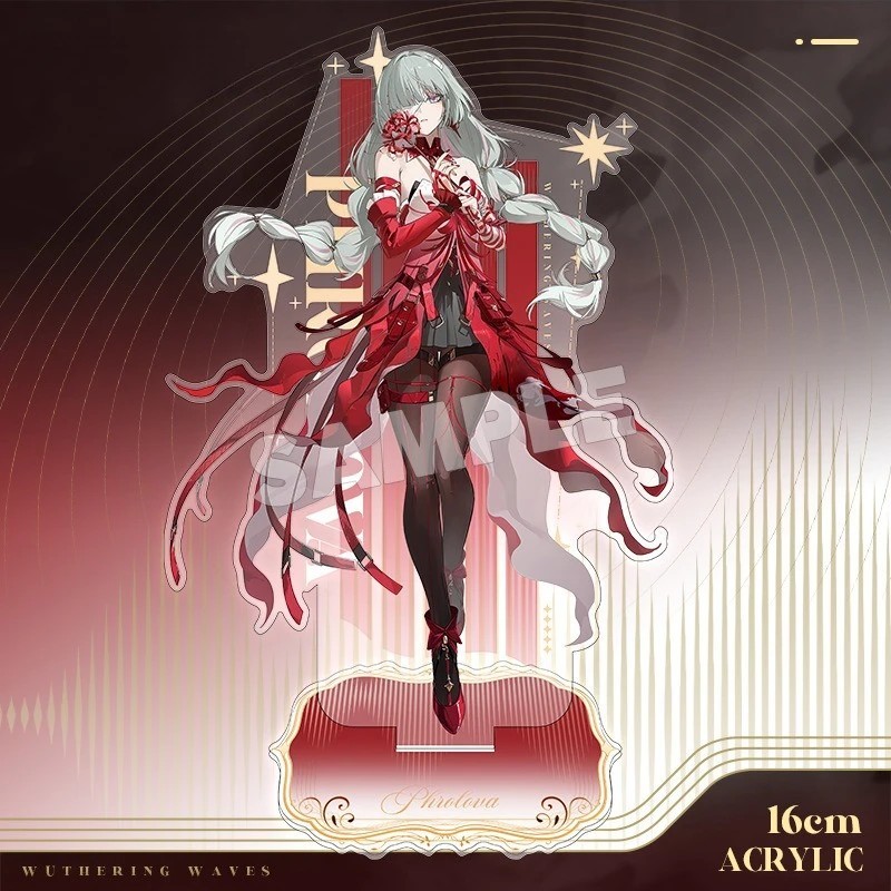Standee Phrolova Wuthering Waves Minh Triều Mô hình Mica Acrylic 16cm Trang trí Bàn học Decor Quà tặ