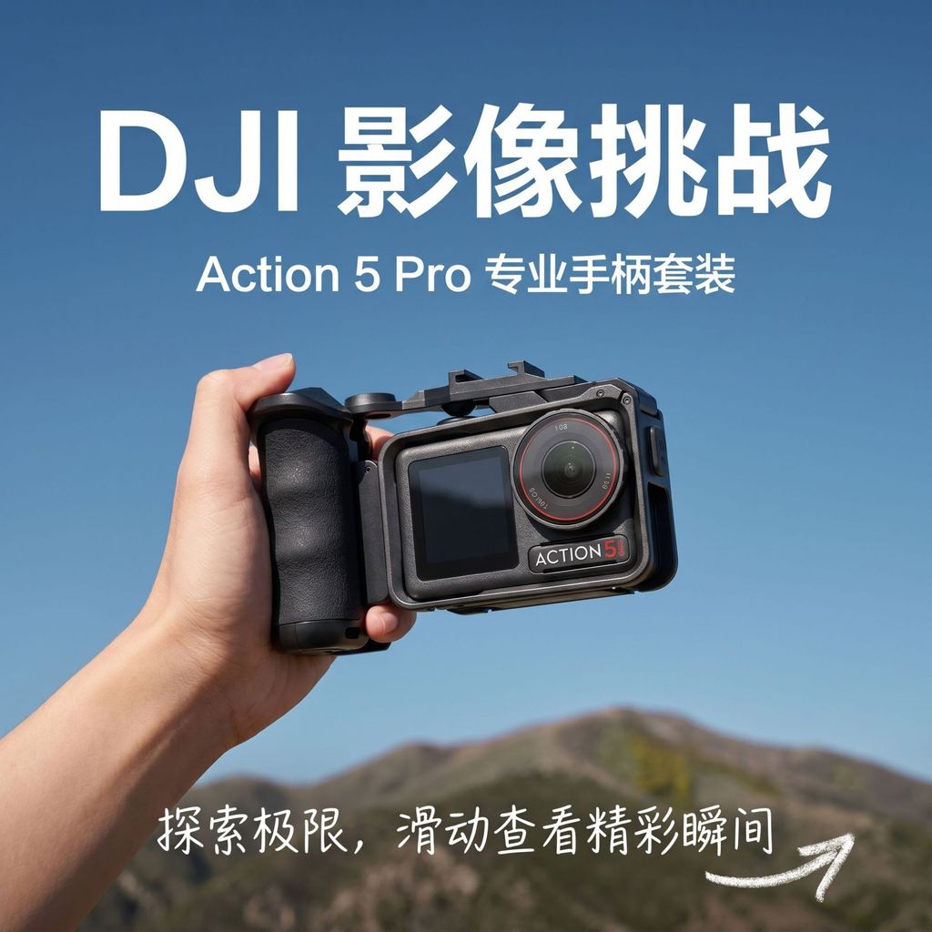 Tay cầm chụp ảnh đường phố cho DJI Action 5 Pro / 4 / 3 Tay cầm máy ảnh đường phố Phụ kiện hiện vật 