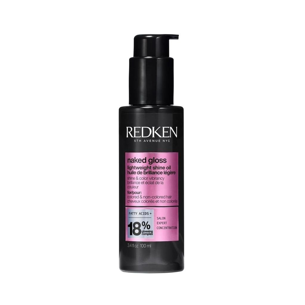 RedkenNakedGlossShineHairOil-AddsShieldControlsFrizz, InfusedwithOmega-9, NhẹHeatProtectant, ForColo