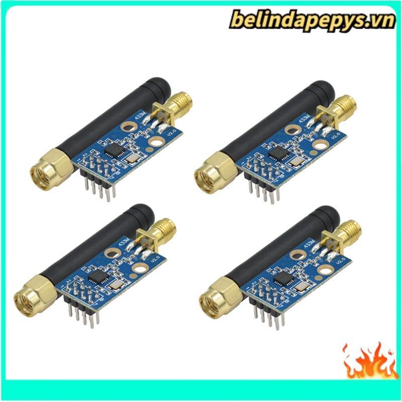 4 Mô-đun thu phát tần số vô tuyến CC1101 với mô-đun thu phát không dây giao diện SMA để tăng cường t