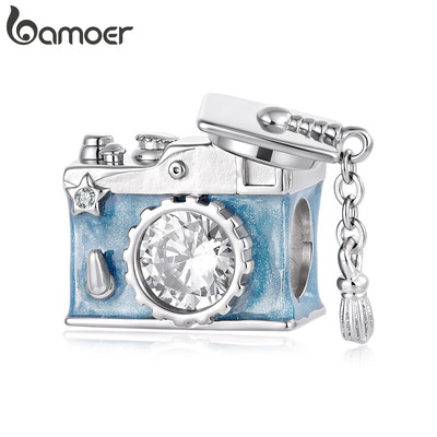 B amoer Vòng tay DIY từ hạt charms, phụ kiện camera, quà tặng dành cho nữ