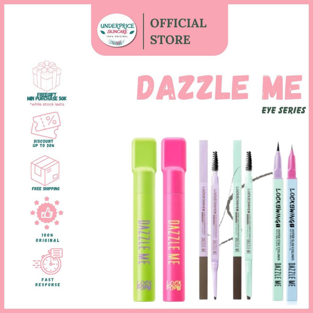 Dazzle me Eye Series: Lock & Pop Mascara Longlash-ting Volumaxing, 3D Curling Iron Barbie Edition, L