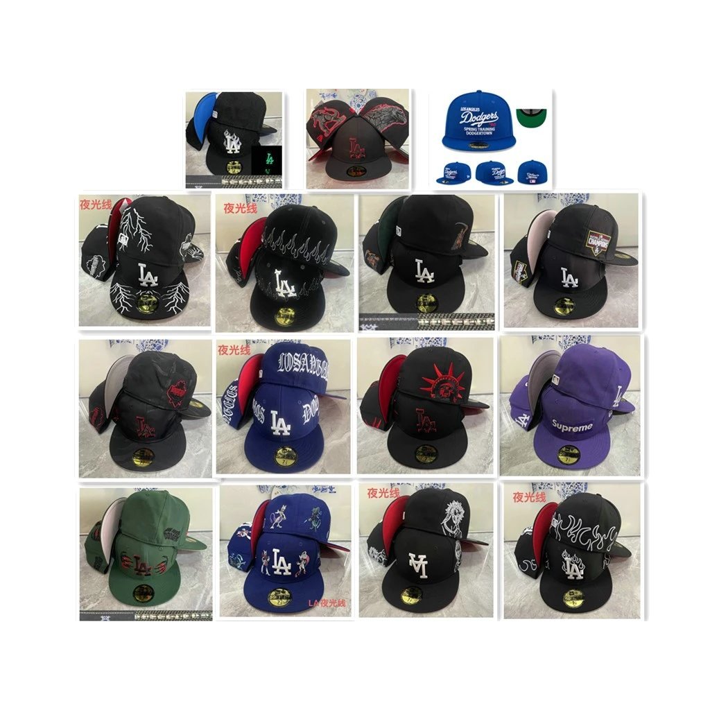 Dodgers 59FIFTY Flat Brim Cap - Kháng Nắng, Phù Hợp Du Lịch Thời Trang