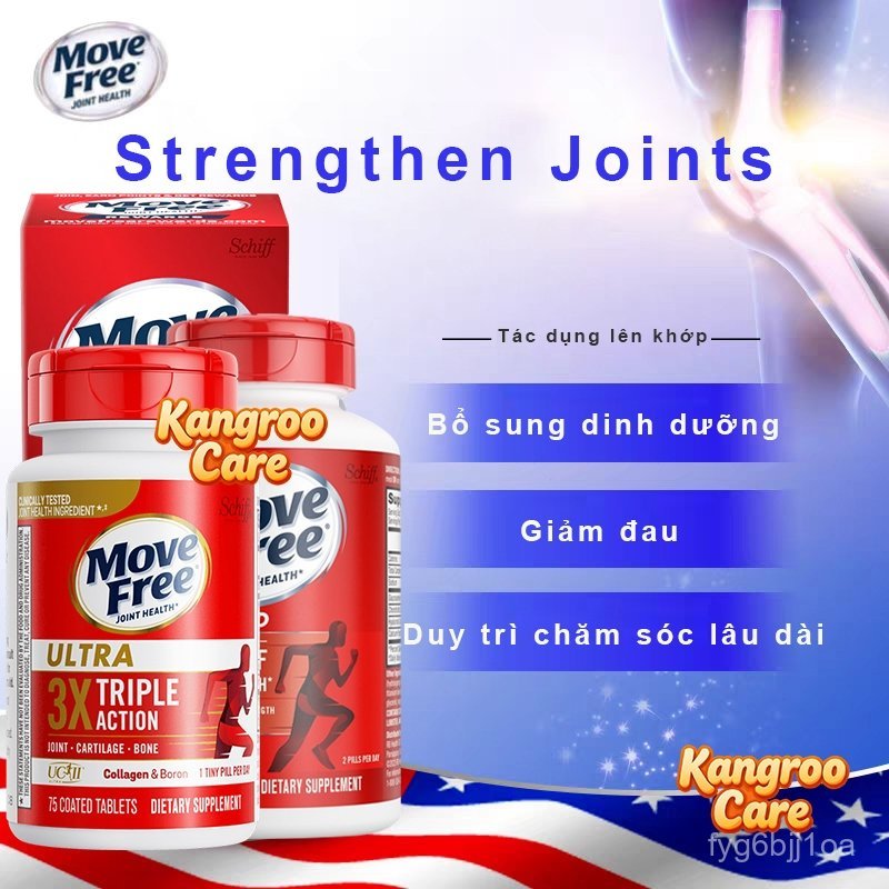 【Nhập khẩu chính hãng từ Mỹ】Schiff Move Free Ultra Triple Action / Move Free Joint Health Advanced