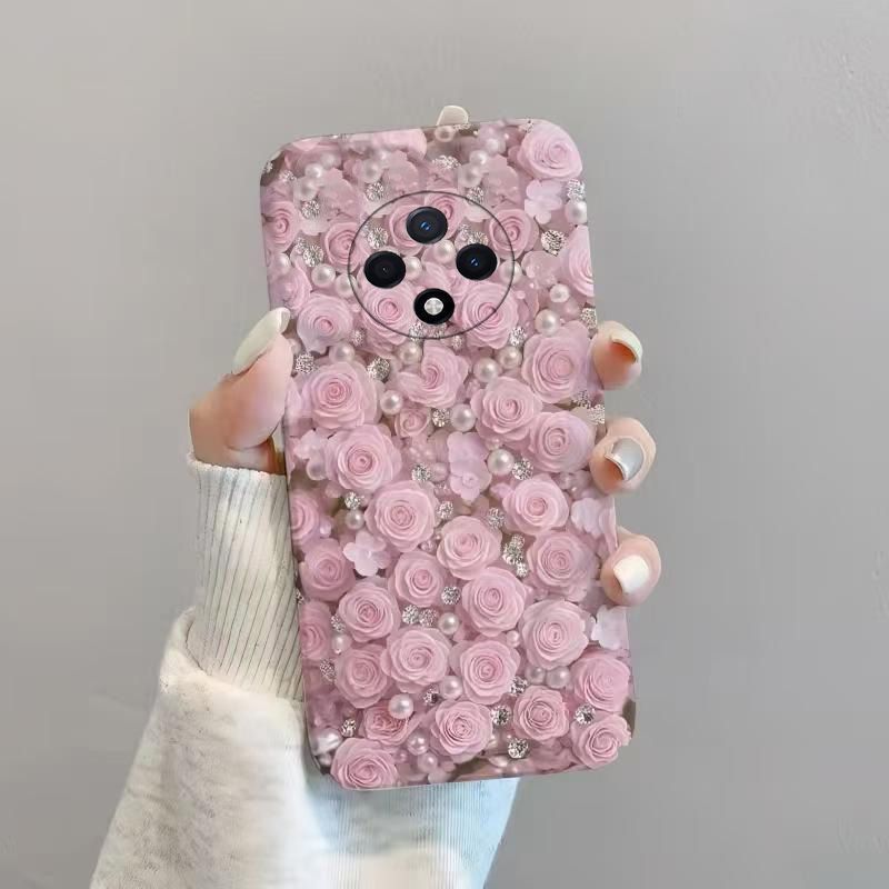 Ốp Điện Thoại Ngọc Trai Hoa Hồng OPPOa3pro Dễ Thương PJY110 Thiết Kế Cao Cấp Sense Lens Bao Gồm Tất 