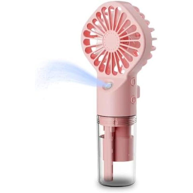 Handheld Misting Fan, 2 in1 Spray Fan, USBC Rechargeable Battery Operated and 4 Adjustable Speed [4-