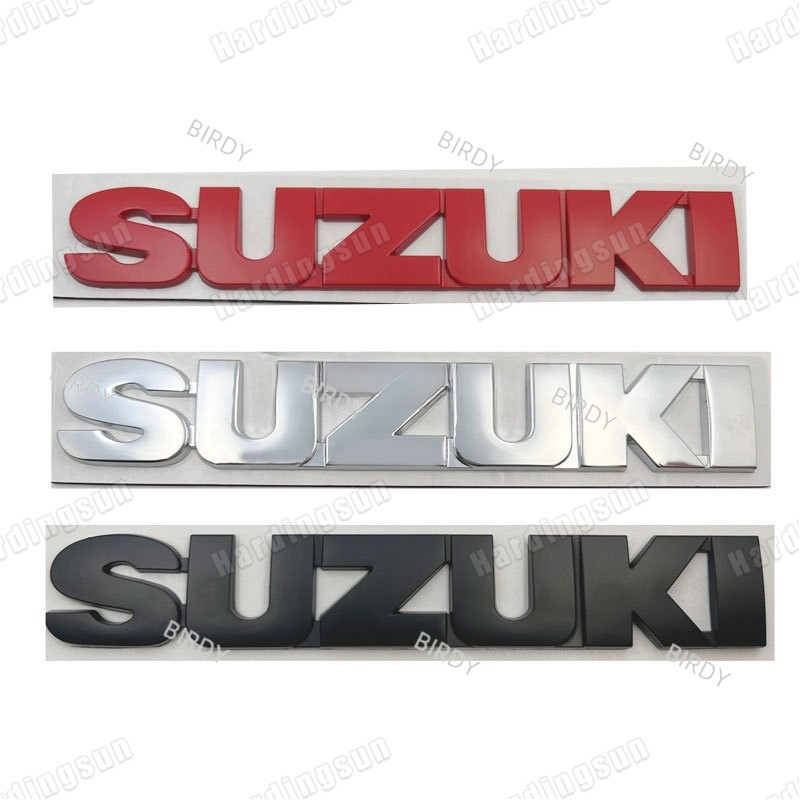 Nhãn dán trang trí xe bằng kim loại 3D BIRDY có logo Suzuki, thích hợp cho Jimny, Swift, Super Vetra