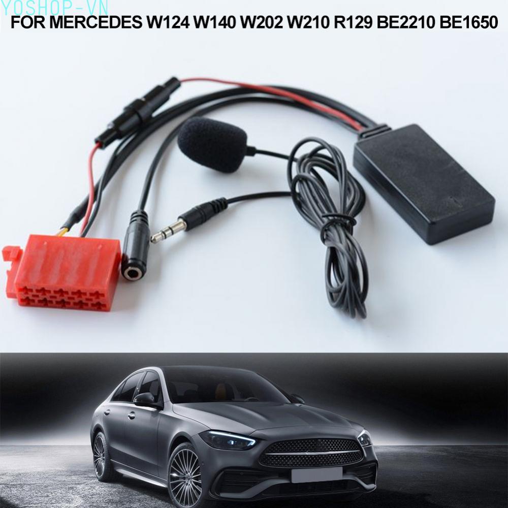 [Ysp]For Mercedes W124 W140 W202 W210 Bluetooth Adapter for Music AUX with Microphone