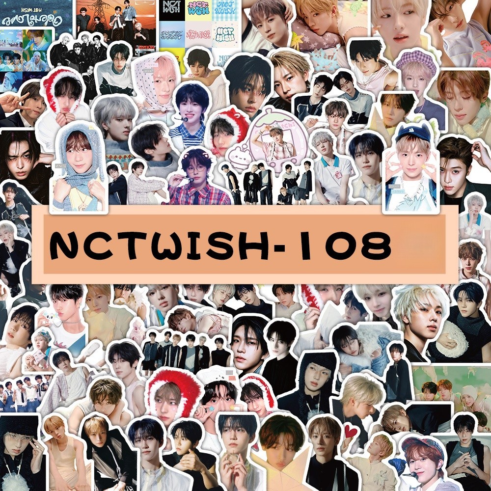 8-108 Chiếc NCT WISH Sticker NCT DREAM WISH WayV Trở Lại Tương Lai MARK Renjun Jeno HAECHAN Jaemin C