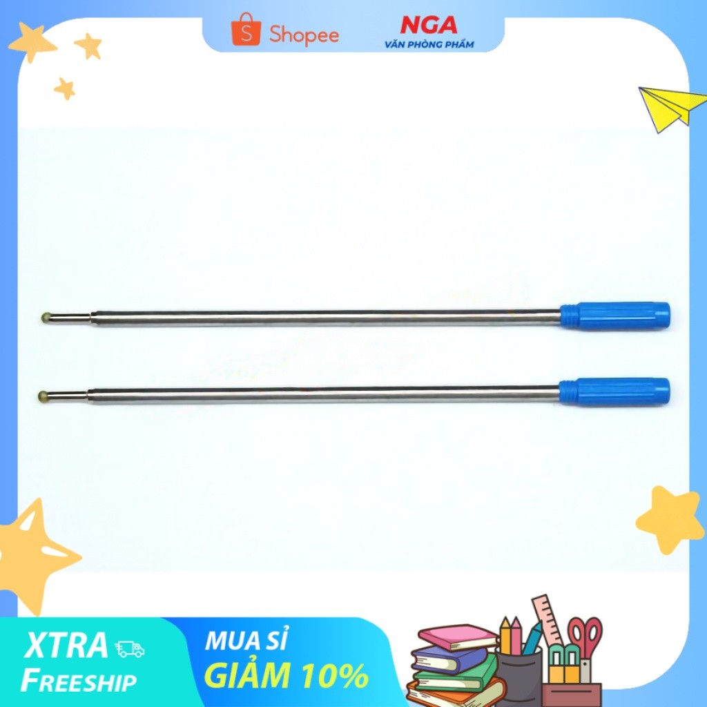 [MUA SỈ GIẢM 10%] [COMBO 4 CÂY] Ruột viết bi Cos (00392), mực xanh
