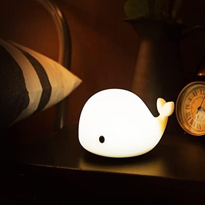 ors Changing,Tap Control Nursery Squishy Night Lamp,USB Rechargeable,Birthday Gifts for Baby,Girls,B