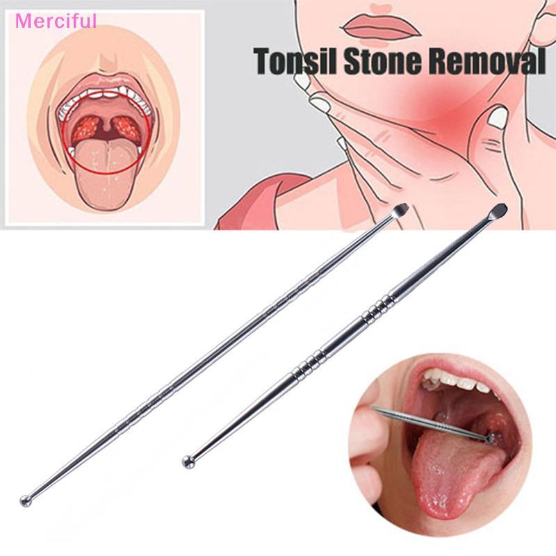 1 Cái Dụng Cụ Loại Bỏ Sỏi Amidan & Ráy Tai Bằng Thép Không Gỉ, Dụng Cụ Vệ Sinh Miệng Chăm Sóc Sức Kh
