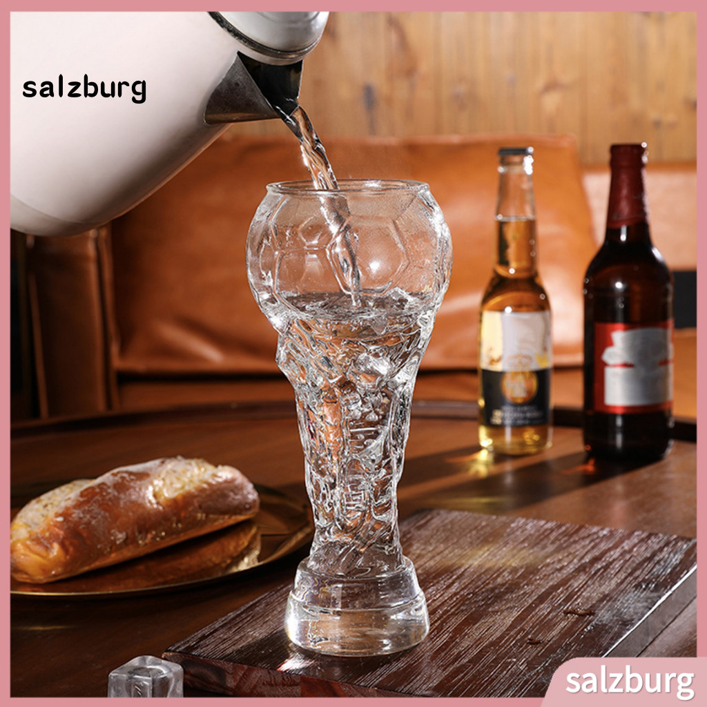 < salzburg > Quạt Thể Thao Bia Thủy Tinh Bóng Đá Bia Cốc 2 Chiếc Cúp Bóng Đá Bia Cốc Cao Ly Bia Chủ 