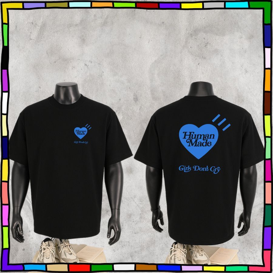 Áo Thun 𝘏𝘜𝘔𝘈𝘕 𝘔𝘈𝘋𝘌 In Hình Sắc Nét, Áo Thun Nam Nữ - Tshirt 𝘏𝘜𝘔𝘈𝘕 Unisex, Form Oversize, 260GSM - MS