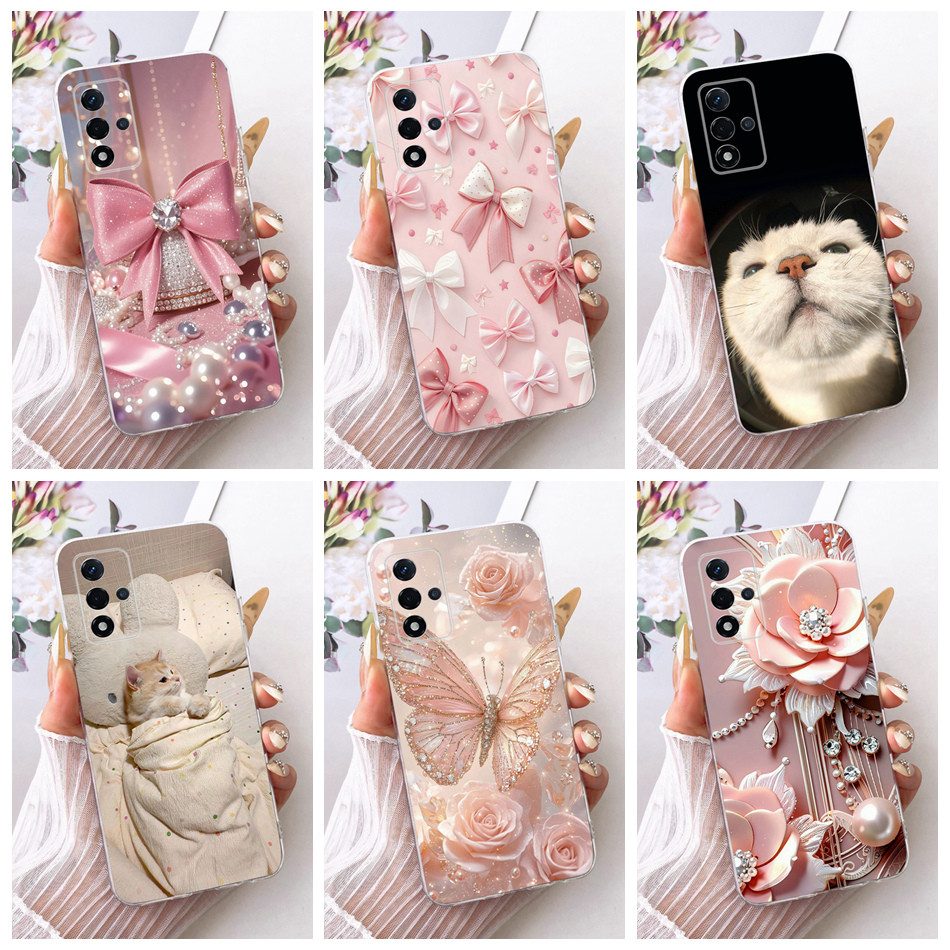 Dành Cho OPPO A93s 5G PFGM00 Vỏ Tranh Họa Tiết Hoa Thanh Lịch Mới OPPO A93S 5G Vỏ Điện Thoại TPU Sil