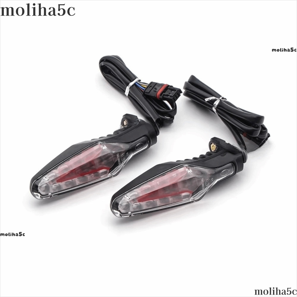 MOLIH 1 Cặp Đèn báo rẽ xe máy, Chụp đèn trong suốt Đèn báo LED độ sáng cao, Không có lỗi Mã phanh xe