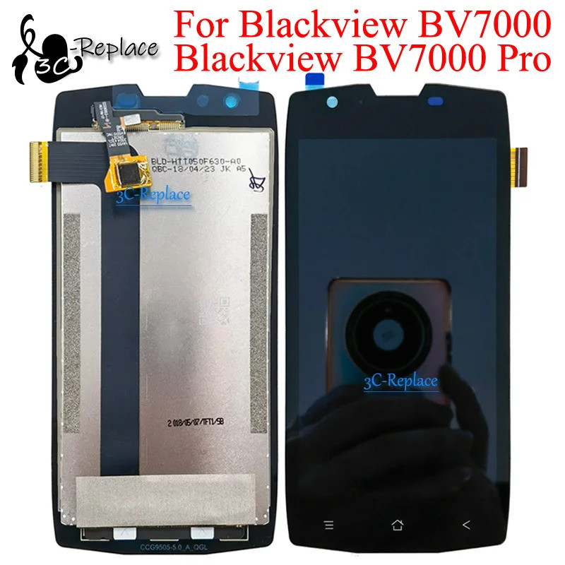 Đen 5.0 Inch Cho Blackview BV7000 Blackview BV7000 Pro 4G LCD DIsplay Màn Hình Cảm Ứng Bộ Số Hóa Bản