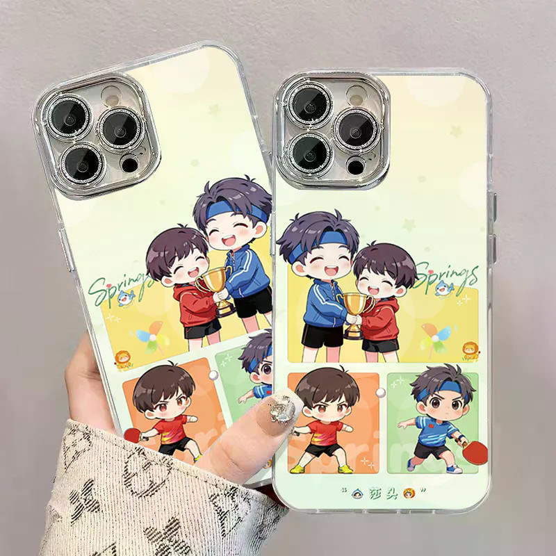 Bán Sản Phẩm Mới 5144 Shatou Q Phiên Bản Son Yingsha Wang Chuqin Lông Sợi Ốp Lưng Điện Thoại Iphone 
