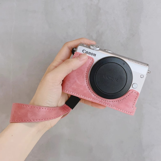 Thích hợp cho Túi đựng máy ảnh Canon EOS M10 / M100 / M200 Đế m200 Bao gồm tất cả Vỏ da chống va chạ
