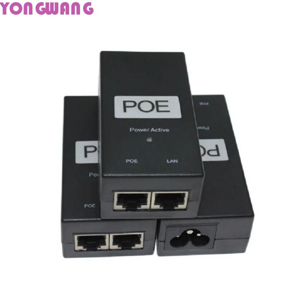 YONGWANG66HR POE Power Injector, Bộ nguồn POE tương thích 24V / 48V 0.5A, Thiết bị POE Đầu ra máy tí