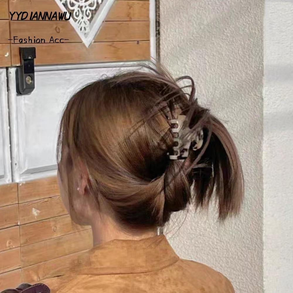 Vuốt Tóc YYDIANNAWU, Kẹp Tóc Tính Khí Acetate, Kẹp Tóc Vuông Cao Cấp Vintage