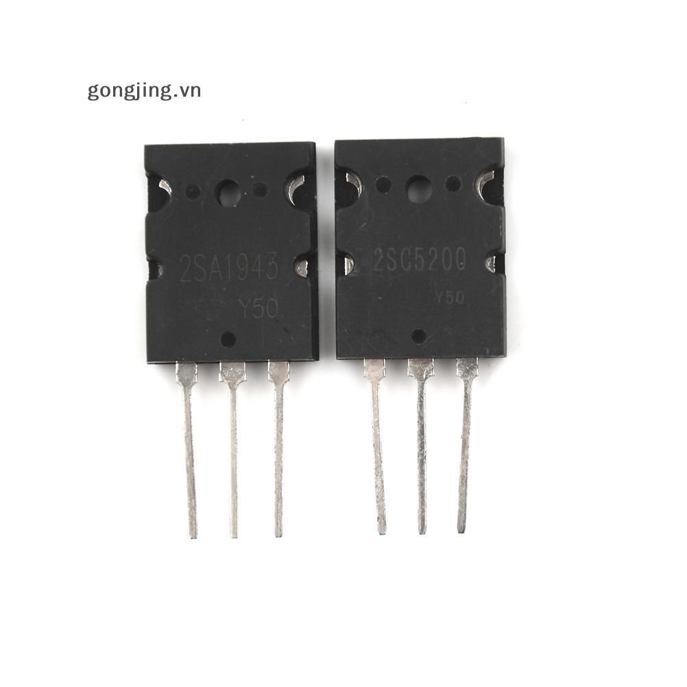 Gongjing Mới 1 Cặp HOẶC 2 Chiếc Transistor TO-3PL 2SA1943-O 2SC5200-O 2SA1943 2SC5200 A1943 C5200 VN