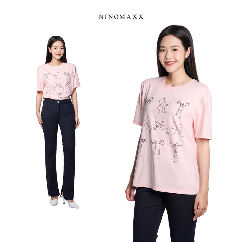 Áo Thun Nữ Graphic Thời Trang Ninomaxx 2503016