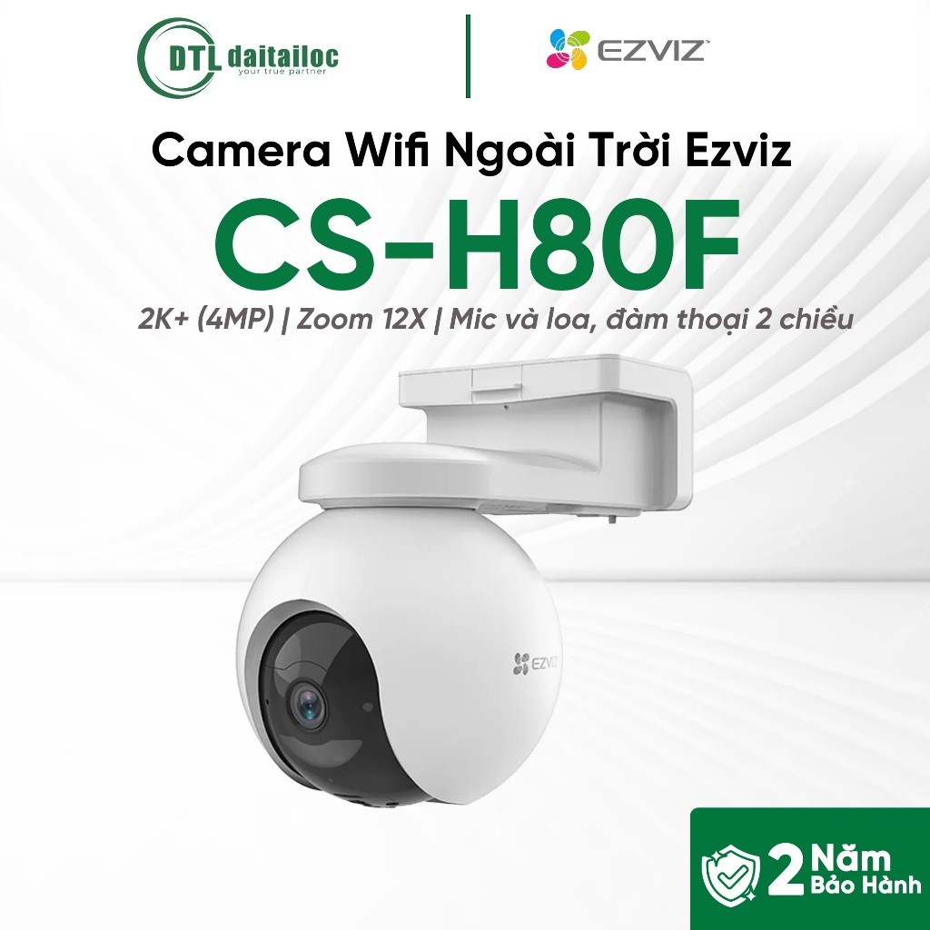 Camera Ezviz Wifi Ngoài Trời CS-H80F 2K+ 4MP | Chính Hãng | Bảo Hành 24 Tháng
