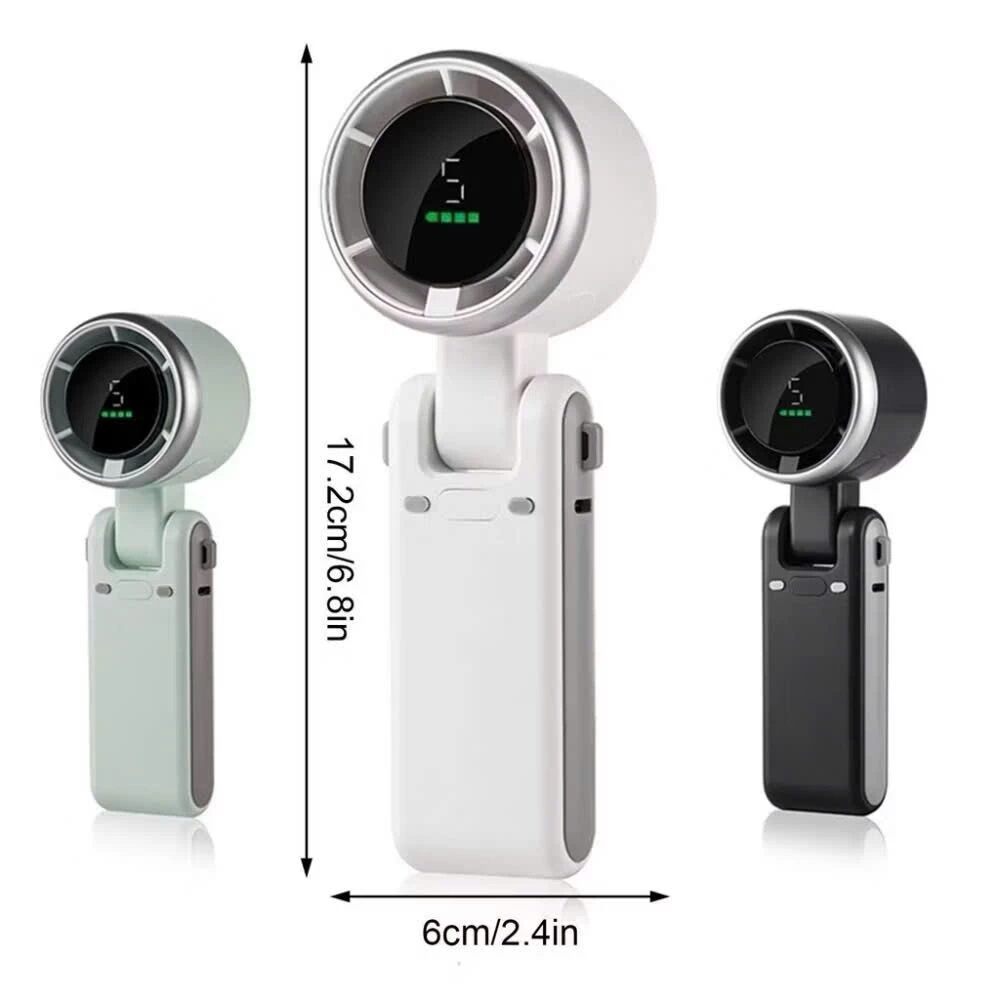 Quạt Mini Turbo N607 Siêu Mát Cầm Tay/Đeo Cổ/Để Bàn – Thiết Kế Gấp Gọn, Tiện Dụng Đi Học Đi Du Lịch | BigBuy360 - bigbuy360.vn