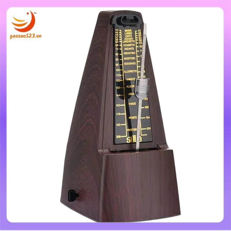 [gaozuo523.vn] Nhạc cụ Metronome cơ học Tiêu chuẩn Metronome Piano Metronome Màu nâu