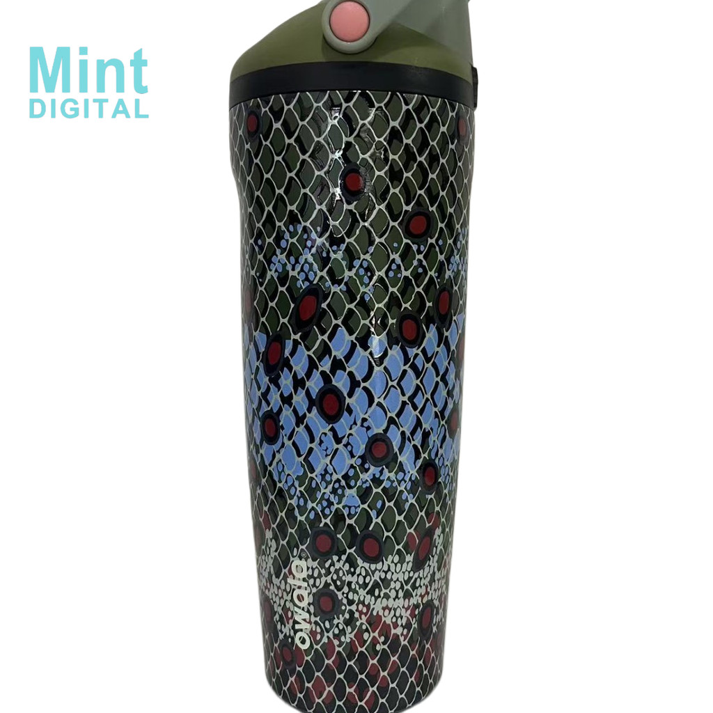 Owala FreeSip Sway 30oz Tumbler Off The Hook Color Drop 2 trong 1 Ống hút & Tóc giả Nắp Cốc du lịch 
