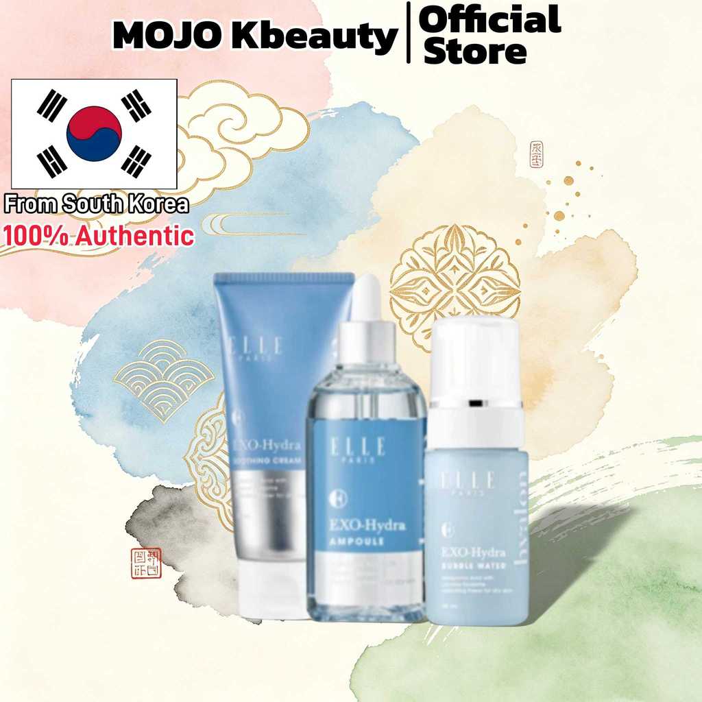 [ELLE PARIS] Hydra Moisture Ample 100ml / EXO Hydra Cooling Soothing Cream 100ml / EXO Hydra 2 trong