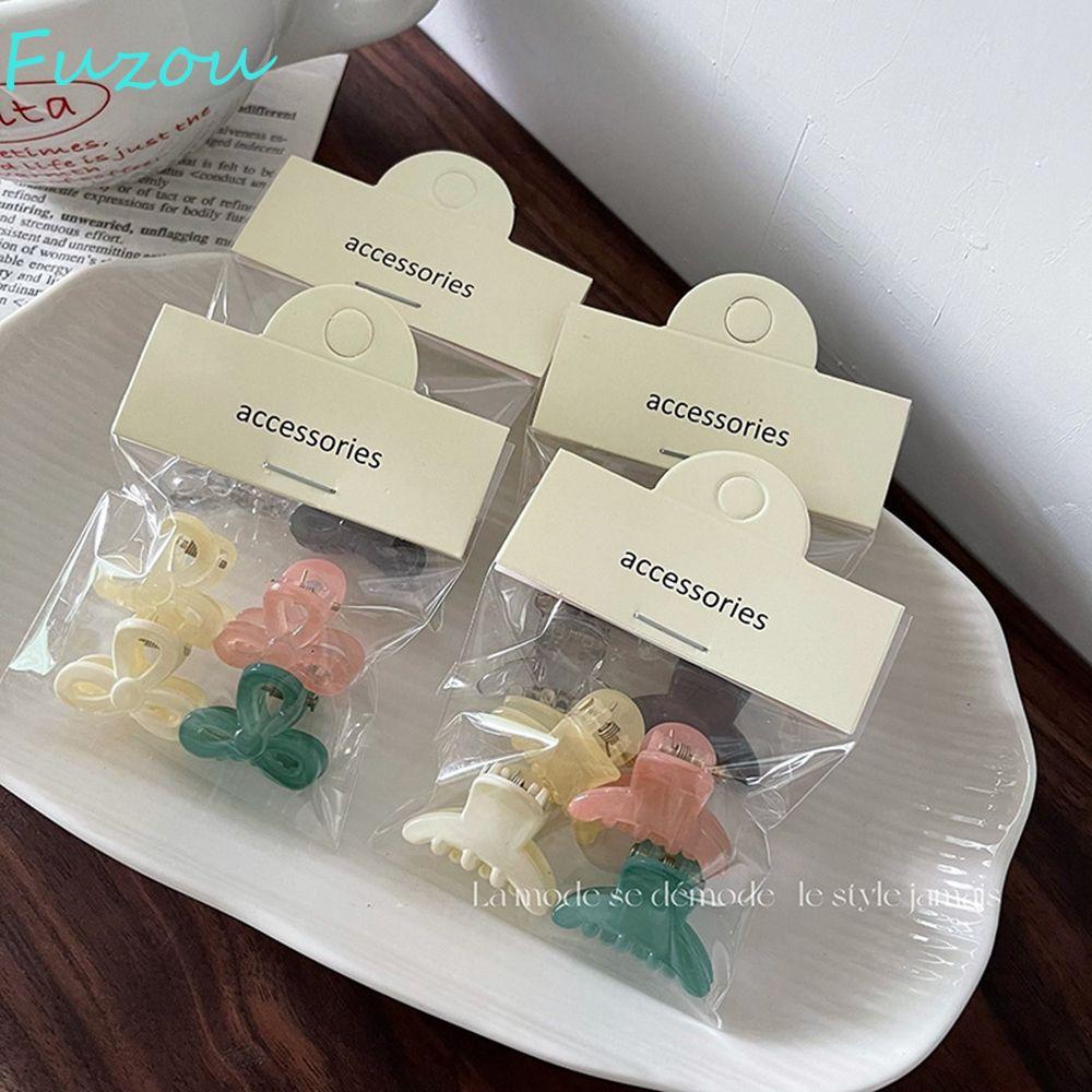 FUJIOU Cô Gái Kẹp Tóc Bộ Barrette Đáng Yêu Nhỏ Kẹp Tóc Nơ Phong Cách Hàn Quốc Barrette Trẻ Em Kẹp Tó