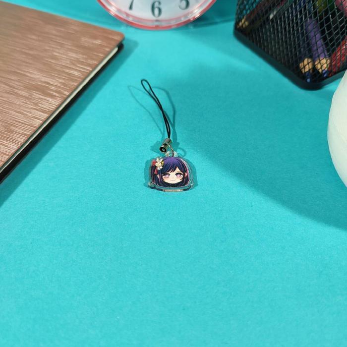 Strap Gantungan HP Anime Oshi no Ko - Ai Hoshino - Aquamarine - Ruby - Kana Arima - Ai Hoshino