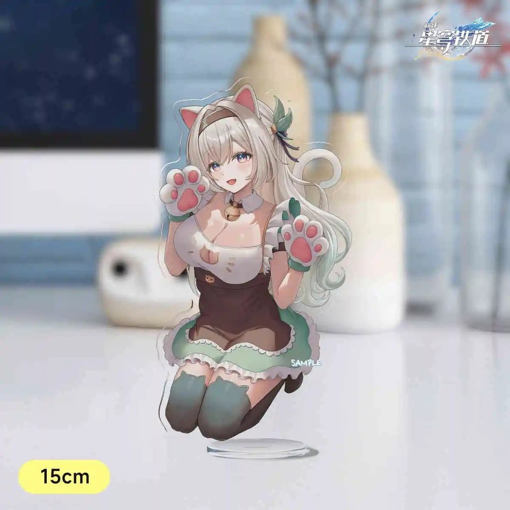 Standee Honkai Star Rail mô hình mica Firefly Sunday Jiao Qiu Yunli Jingliu trang trí bàn học anime 