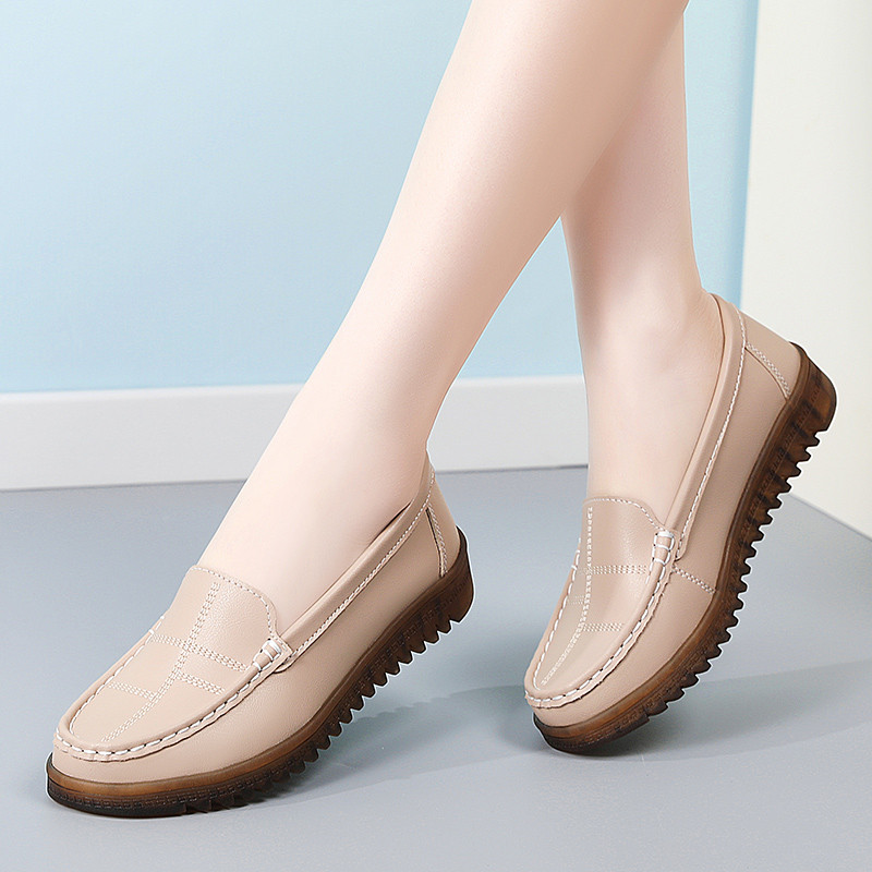 Giày Nữ Thời Trang Loafer Cổ Điển Đẹp Trai Da Thật Da Nhẹ Chất Lượng Cao Loafer Nữ Loafer