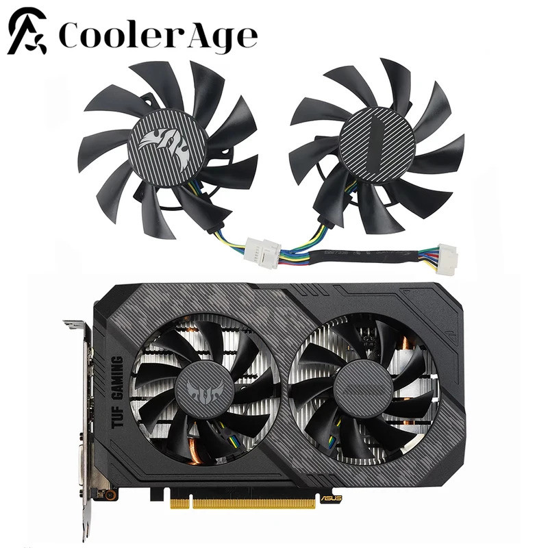 Quạt Card Video RTX2060 GTX1660 GTX1650 Cho ASUS TUF Gaming GTX 1650 1660 Super RTX 2060 Card Đồ Họa
