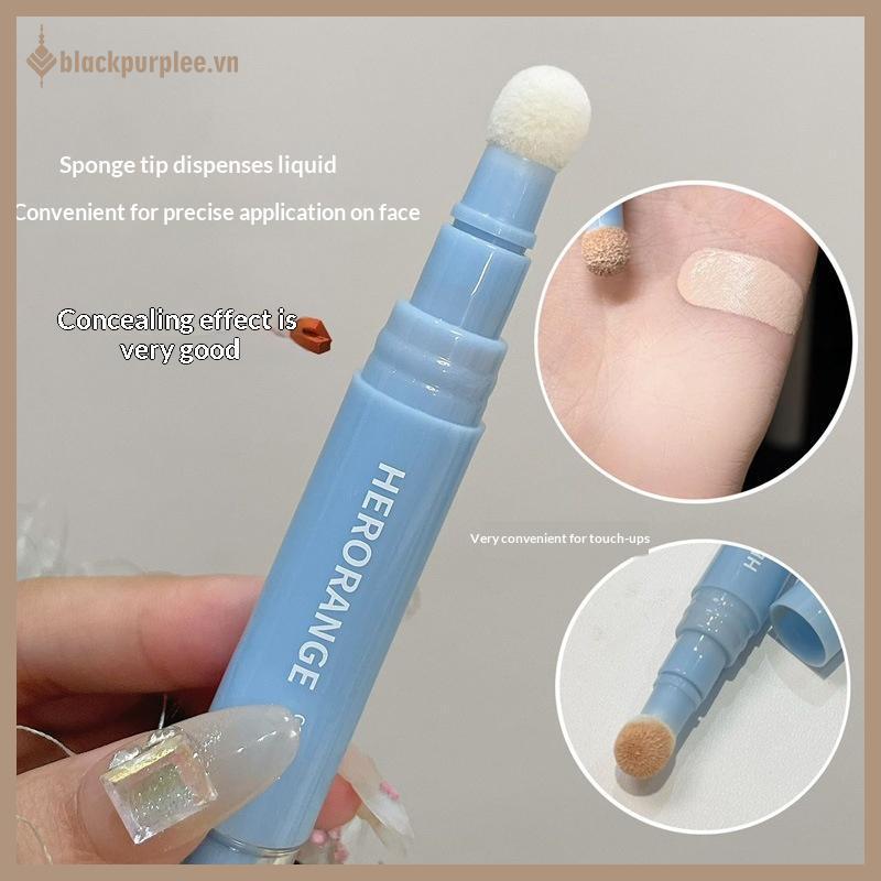 BPURPLE HERORANGE Plush Head Concealer Pen Detail Covering Dark Circles Even Skin Tone Brightening O