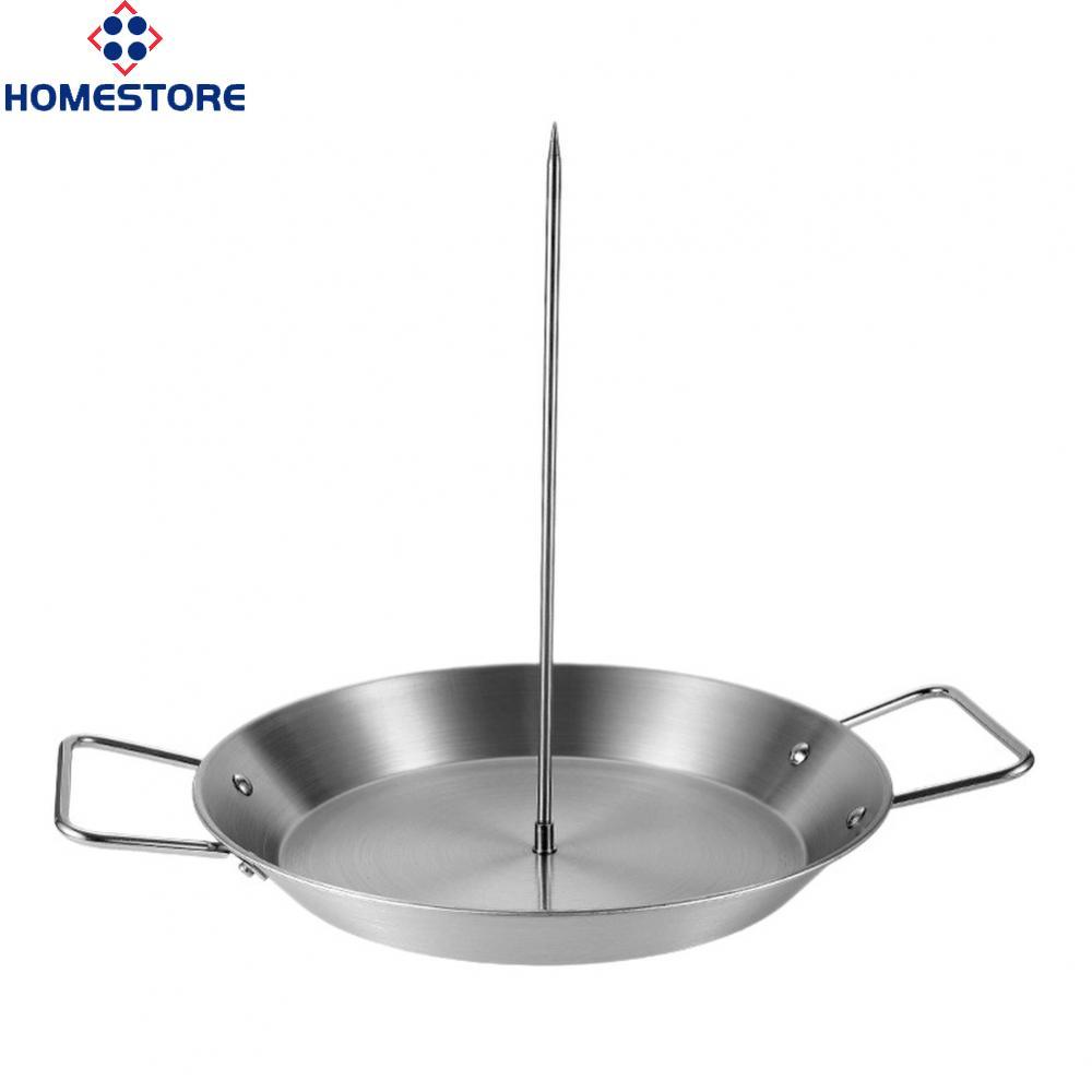 [Homestore]Vertical Skewer Pan for Shawarma Gyros Tacos al Pastor Stainless Steel Grill Pan