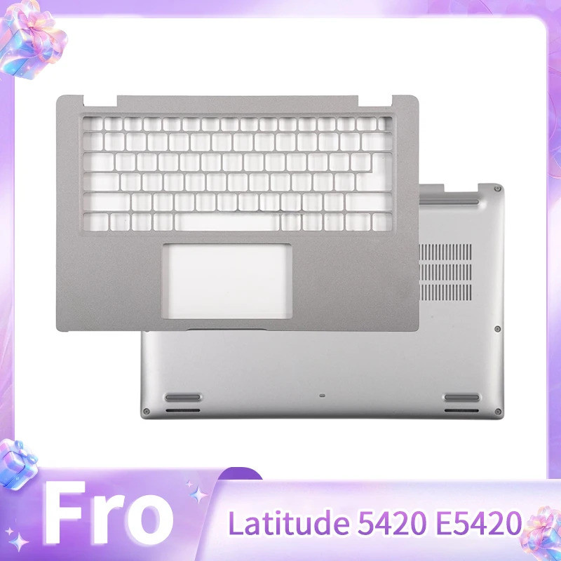 MỚI Cho Latitude 5420 E5420 Palmrest Top Dưới Đáy C D BÌA 0DW98X 063DTN bạc