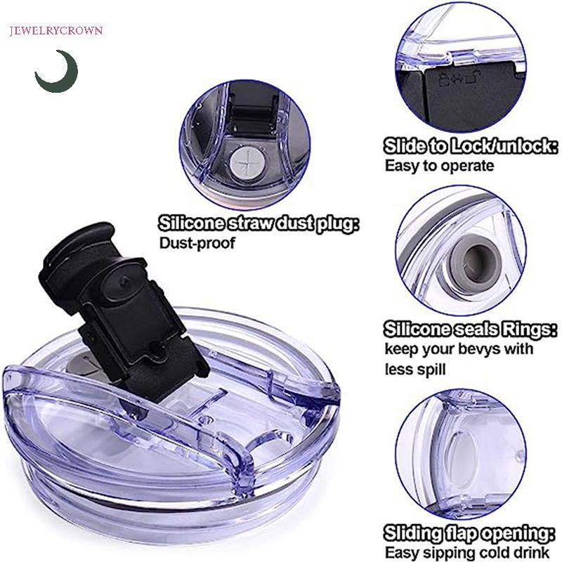 40 / 30 Oz Niêm Phong Nắp Chai Chống Rỉ Nắp Nhựa Trơn Cho Ozark Trail Rtic Tumbler Cup Chai Nhiều Mà