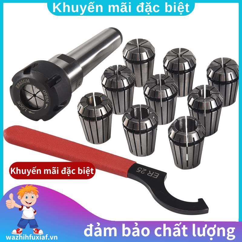 9 Cái Er25 Lò Xo Collets + 1 Cái Mt3 Er25 Collet Chuck Morse Côn Giá Đỡ Cho Cnc Phay Tiện Dụng Cụ. w